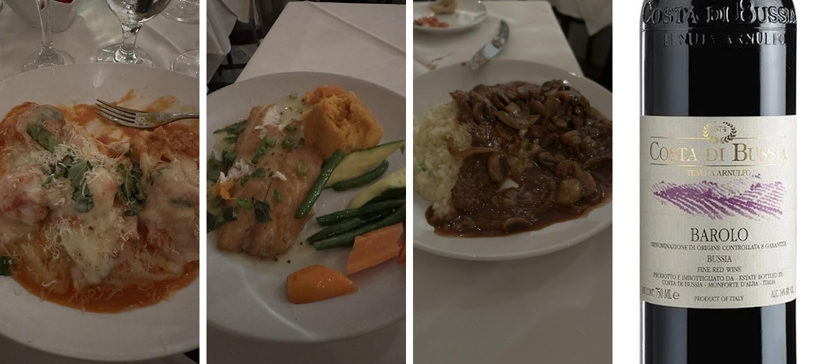 Caffe Portofino Menu